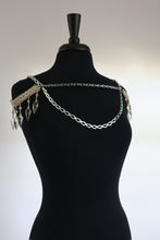 Load image into Gallery viewer, XS/S/M Grey Beaded Epaulettes
