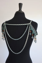 Load image into Gallery viewer, XS/S/M Blue Beaded Epaulettes
