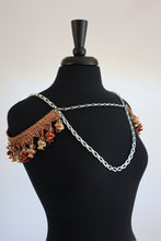 Load image into Gallery viewer, XS/S/M Orange Beaded Epaulettes
