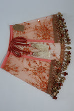 Load image into Gallery viewer, XS orange floral lace
