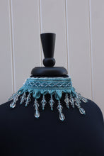 Load image into Gallery viewer, Blue Crystal Beaded Choker
