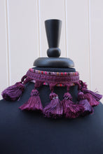 Load image into Gallery viewer, Purple Tassel Choker
