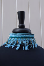 Load image into Gallery viewer, Light Blue Beaded Choker
