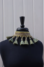Load image into Gallery viewer, Teal Green Tassel Choker
