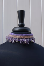 Load image into Gallery viewer, Purple Beaded Choker
